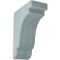Ekena Millwork 3 1/2"W x 7 1/4"D x 9 1/2"H Bedford Wood Vintage Decor Bracket, Driftwood Blue BKTWD04X07X10BEBU - alternate 1
